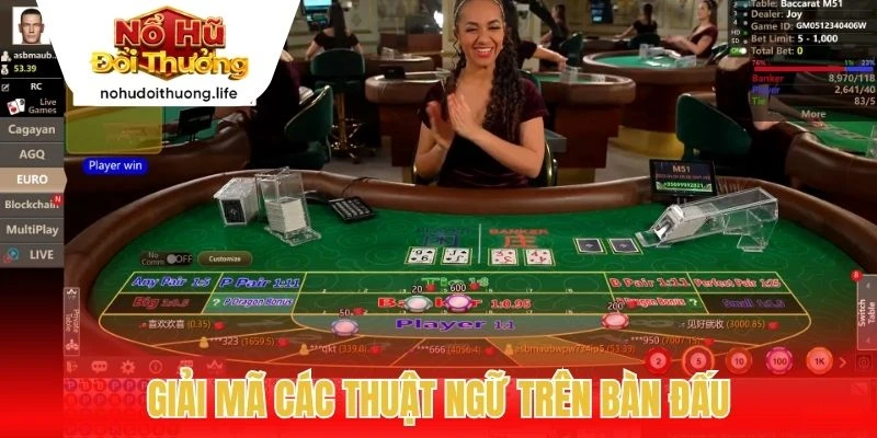 Giải mã các thuật ngữ trên bàn đấu